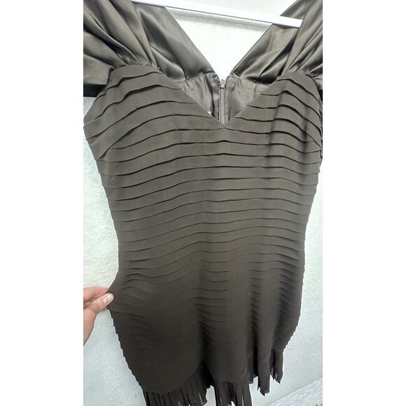 Roland Nivelais Size 10 Hourglass Hourglass Brown Formal 100% Silk - Picture 10 of 10